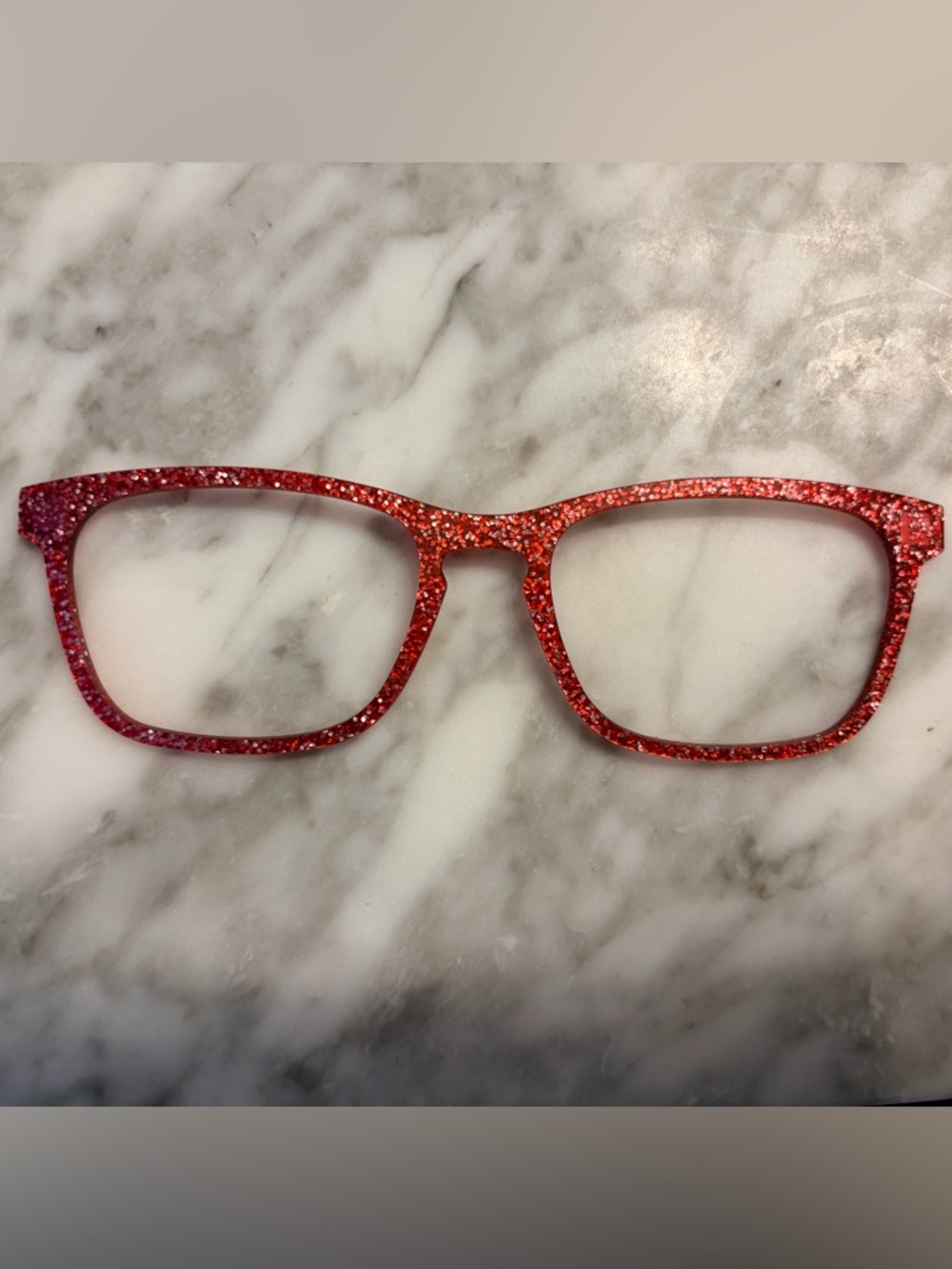 Pair red glitter topper for Casper